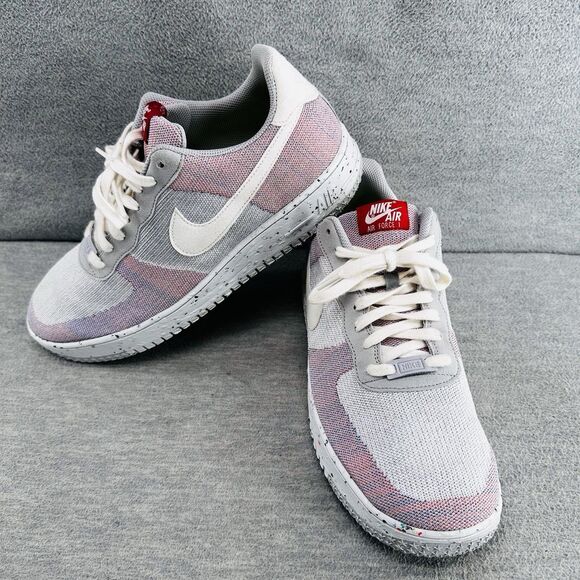 NIKE AIR FORCE 1 DC4831-002 - Men’s Size 12 Low Crater Flyknit Grey Shoes B15 - Picture 1 of 11